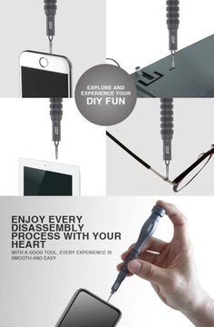 НАБОР ТОЧНЫХ БИТ + ОТВЕРТКА JAKEMY JM-8174