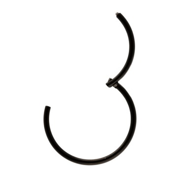 czarne KÓŁKO CLICKER RING STAL 316L 0,8/6 mm