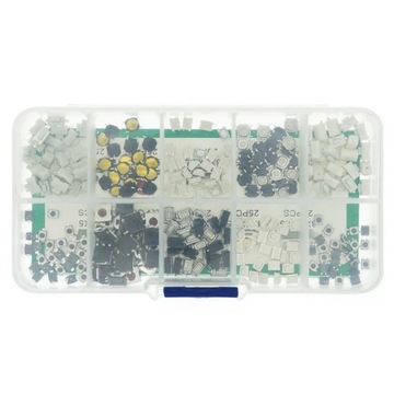 Набор кнопок тактового переключения микровыключателя 250 шт + КОРОБКА