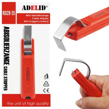 ADELID NÓŻ ŚCIĄGACZ IZOLACJI KABLA NSI 28-35