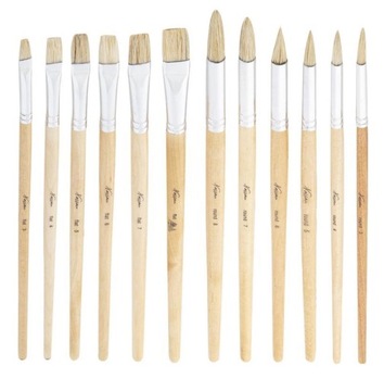 НАБОР КИСТЕЙ ДЛЯ КРАСОК И КЛЕЯ NASSAU FINE ART, 12 ШТ.
