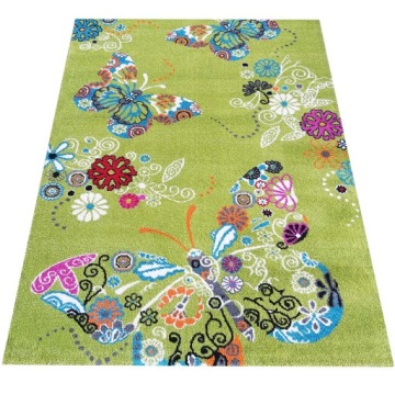 Килим KIDS 114 зелений для дитини для дитсадка школи з сертифікатом 120x170
