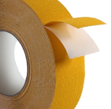 ЛЕНТА ПРОТИВОСКОЛЬЗЯЩАЯ 50/12 м ДЛЯ ЛЕСТНИЦ, ЖЕЛТАЯ, НАРУЖНАЯ