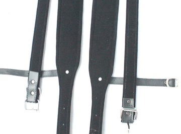 УДОБНЫЕ ШИРОКИЕ КОЖАНЫЕ РЕМНИ ДЛЯ АККОРДЕОНА / РАЗМЕР 96-120 / ВЕЛЮР