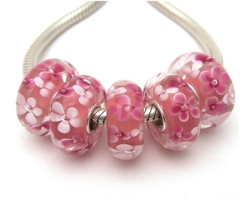 CHARMS ZAWIESZKA KORALIK SZKŁO MURANO BEADS