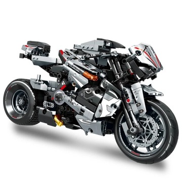 Technical City Speed Racing Motorcycle Car Model Building Block MOC Expert
