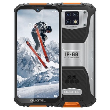 Wytrzymały smartfon OUKITEL WP6 6 GB + 128 GB pomarańczowy