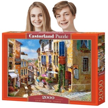 Castorland Puzzle 2000 Dílků Saint Emilion Čitelný Obrázek Nádherné