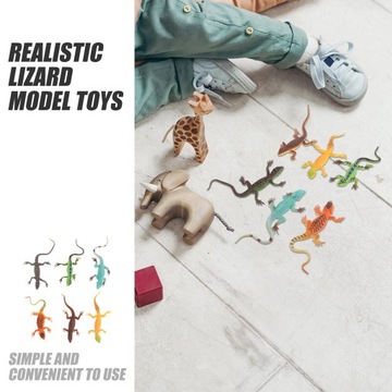 Маленькая ящерица Мягкая резина 6 шт.