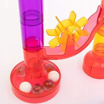 Marble Run Giant Ball Track Race 130 элементов Стеклянные шарики диаметром 1,5 см