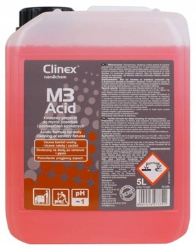 Clinex M3 ACID 5L Kwasowy płyn do mycia posadzek