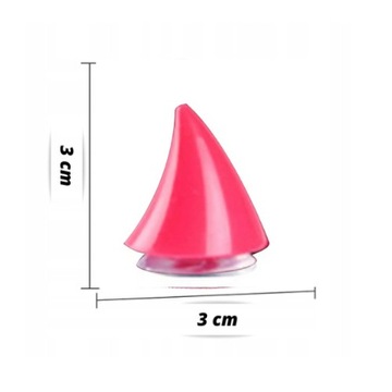 РОЗОВЫЕ РОЖКИ ДЛЯ МОТОЦИКЛОВОГО ШЛЕМА 2 ШТ С ПРИСОСКАМИ И НАКЛЕЙКАМИ