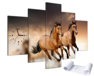 ZEGAR NA ŚCIANĘ ŚCIENNY DO SALONU 150x105 + GRATIS