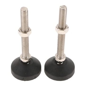 2x regulowane stopki poziomujące nóżki Poziomica 50mm Płytka M12X100 50-M12x100mm