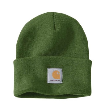 Ciepła Zimowa Czapka marki Carhartt / Legendarne Beanie / Black/white