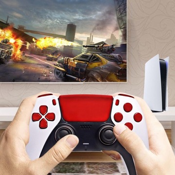 Золотисто-серебристые накладки Pad DualSense PS5 модель 2