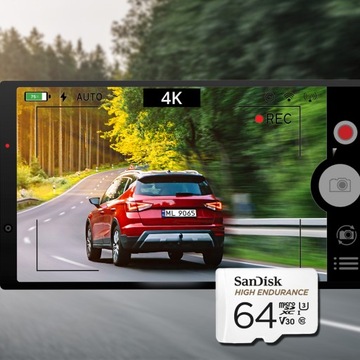 КАРТА ПАМЯТИ MICRO SD SDXC 64 ГБ 10 АДАПТЕР