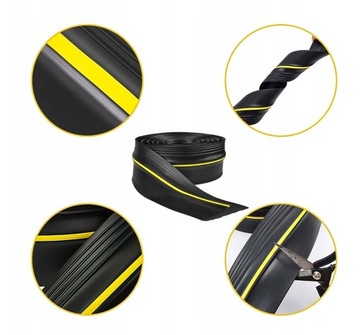 Порог прокладки гаража для гаражной двери Высокая видимость 12,5x88 см 3 м