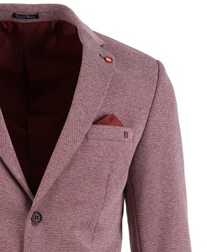 MARYNARKA MĘSKA ELEGANCKA CASUAL BIZNESOWA WIZYTOWA BORDOWA TURECKA 52