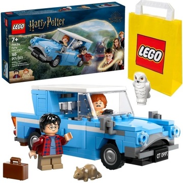 LEGO 76424 HARRY POTTER Latający Ford Anglia + Torba prezentowa LEGO