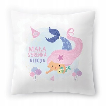 Poduszka Biała 40x40 cm Dla Alicji Córki Dziecka z Nadrukiem ze Zdjęciem
