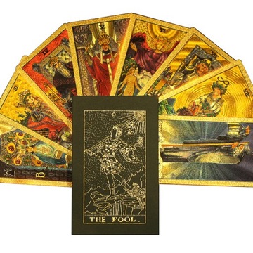 Karty Tarota Wrozba Tarot Sun Gold Foil Tarot Deck