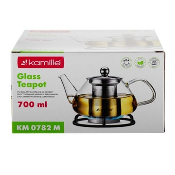 СТЕКЛЯННЫЙ КУВШИН ДЛЯ ЧАЯ, КОФЕ, ТРАВ