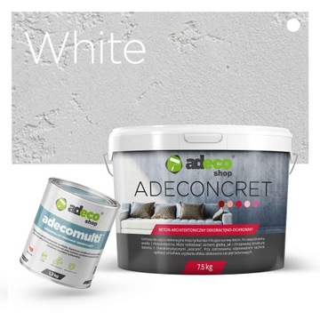 Beton architektoniczny adeco Biały mały Zestaw DIY