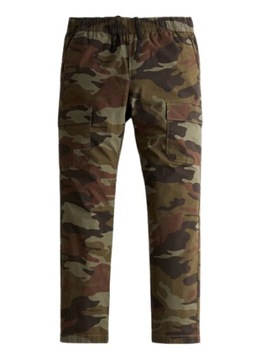 spodnie Hollister SLIM STRAIGHT CAMO CARGO L moro