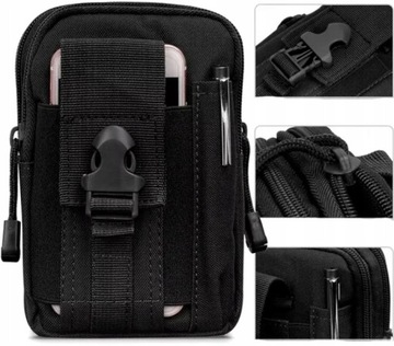 NERKA SASZETKA MĘSKA WOJSKOWA BIODRÓWKA NA PASEK TELEFON DOKUMENTY PORTFEL