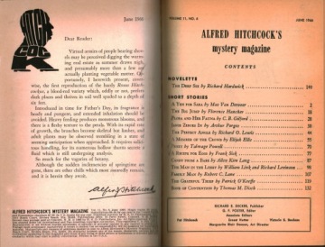 ALFRED HITCHCOCK'S MYSTERY MAGAZINE - OPRAWIONY ROCZNIK 1966 - 12 NUMERÓW