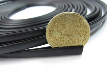 LISTWA Odboje RANTOWA OZDOBNA CZARNA elastyczna 1m 5x8mm do 2,3mm