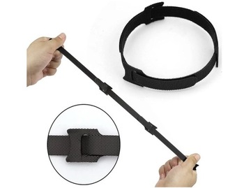 TAŚMA RZEP ORGANIZER KABLI OPASKA DO SPINANIA ZACISKOWA 15cm CZARNY 100 szt