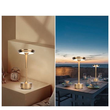 ELEGANCKA NOWOCZESNA LAMPA STOŁOWA LED BEZPRZEWODOWA STEROWANIE DOTYKOWE
