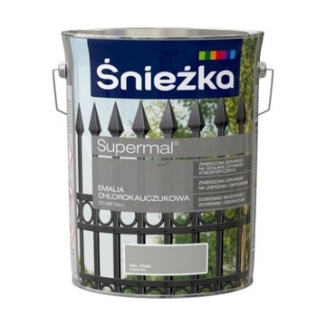 Śnieżka Chlorokauczuk POPIELATY RAL7038 5L farba emalia chlorokauczukowa
