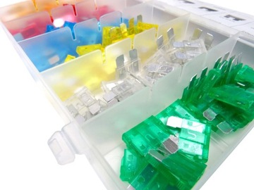 НАБОР АВТОМОБИЛЬНЫХ ПРЕДОХРАНИТЕЛЕЙ 120ШТ 5А - 30А