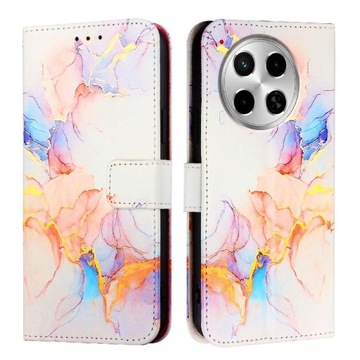 Etui Dla Tecno Camon 30 4G/5G Portfel Podpórka Skora PU Marmurowy Wzór