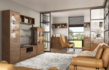 ОТКРЫТЫЙ КНИЖНЫЙ ШКАФ, СТОЛБ, ОТДЕЛЬНО СТОЯЩИЙ ШКАФ 57, дуб Лефкас