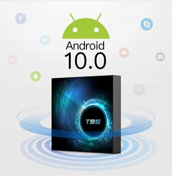 Смарт ТВ-приставки Android 10.0 4G 64 ГБ T95
