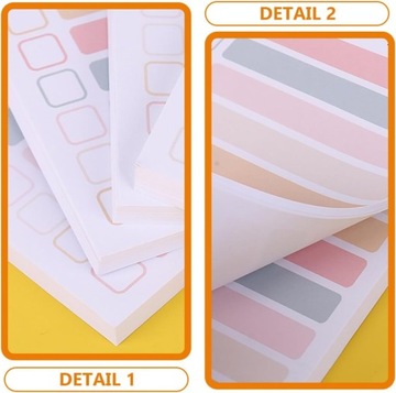 4 стикера «Радуга», блокноты, наклейки для заметок, наклейки нет