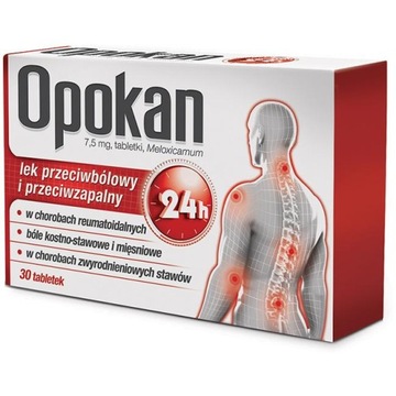 Opokan przeciwbólowy przeciwzapalny meloksykam 30x