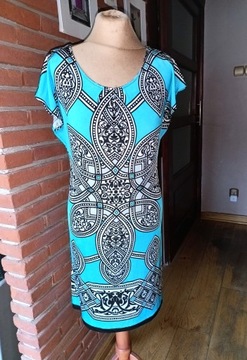 MAXMARA kobieca ołówkowa sukienka w ornament M