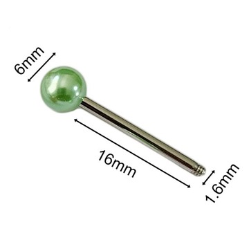 8 цветных шариковых колец для языка, прочный прямой держатель для языка со штангой