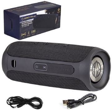 БЕСПРОВОДНАЯ ПОРТАТИВНАЯ КОЛОНКА BLUETOOTH MANTA RADIO FM AUX IPX4 TWS MP3