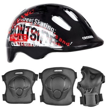 Zestaw CROXER ochraniacze Gauss S + Kask Street S