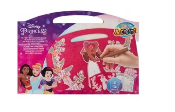 KOLOROWANKA DISNEY PRINCESS Z FILCEM 20 WZORÓW