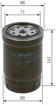 BOSCH F 026 402 813 FILTR PALIVA