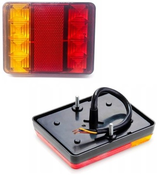 LAMPA TYLNA DO PRZYCZEPY DIODOWA LED 12V DO PRZYCZEPY DO MASZYN