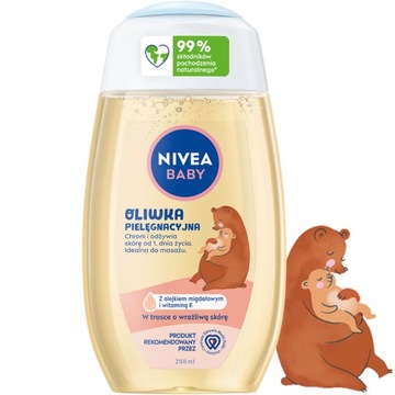 NIVEA BABY OLIWKA DO CIAŁA PIELEGNACYJNA DLA DZIECI od 1 go dnia życia