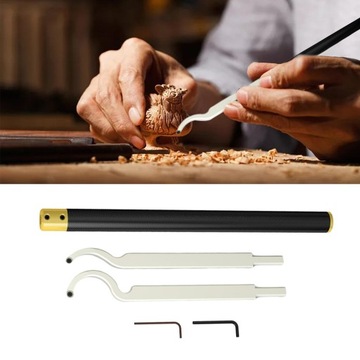 Лебединая шея полая, Токарная обработка древесины с твердосплавными напайками